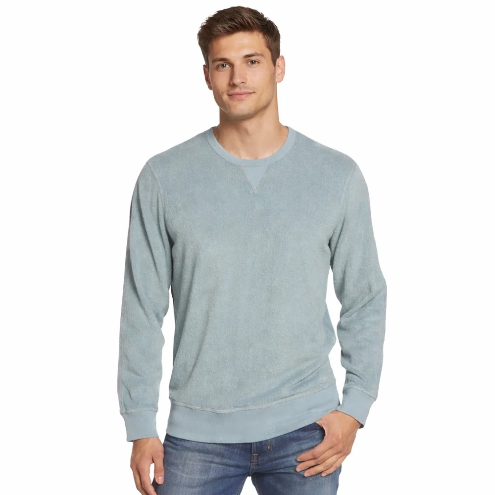 OuterKnown L High Tide Crew Sweatshirt 0221 Ash Blue large men - Picture 1 of 8